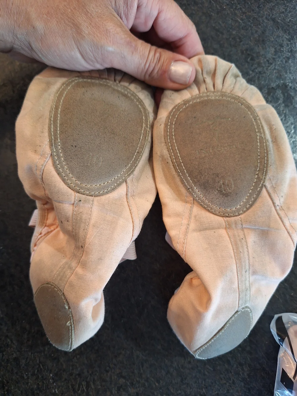 Kids Pink Ballet Slippers with Elastic Strap - Theatricals Style